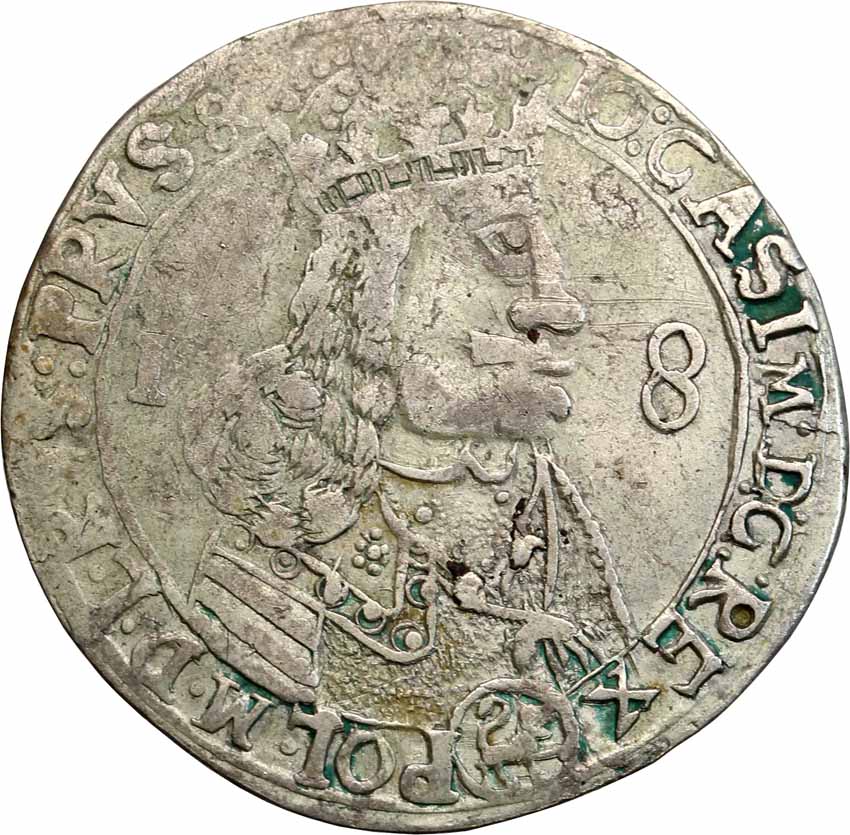 Jan ll Kazimierz. Ort (18 groszy) 1656, Lwów